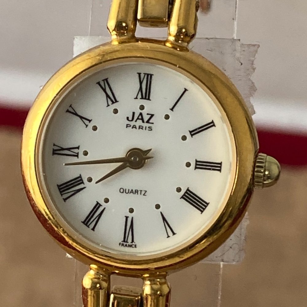 Vintage Jaz Paris French Designer Gold Watch